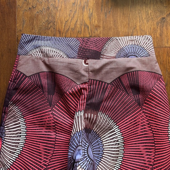 Handmade Retro Print High Waist Wide Leg Pant | Fit M/L - Picture 5 of 8